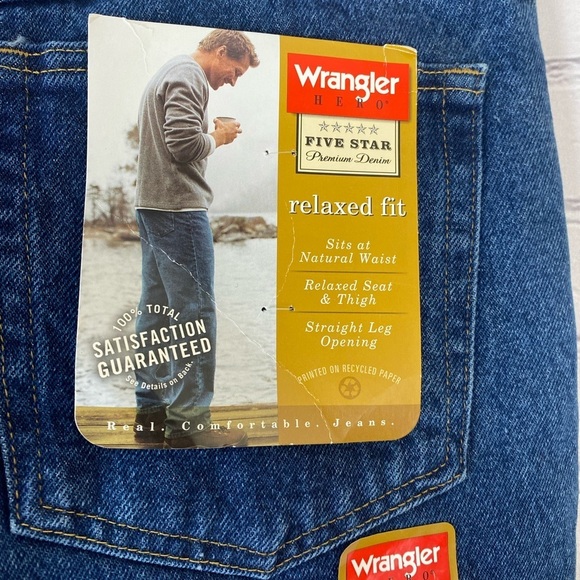 Wrangler Hero Relaxed Fit Jeans size 38x32 - Picture 5 of 7